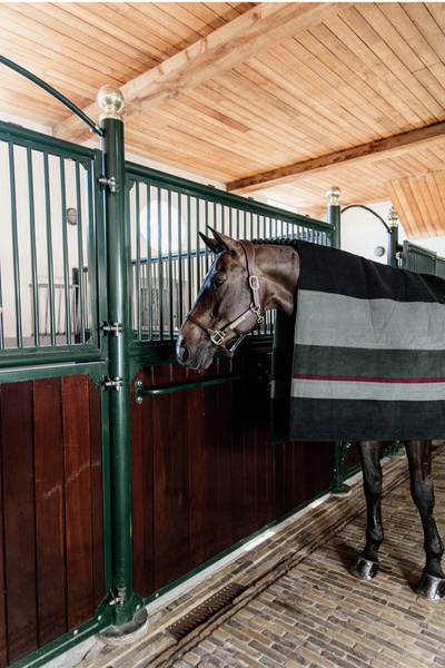 Derka polarowa Kentucky Horsewear Heavy Fleece Rug Square Stripes
