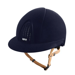 Kask jeździecki z szerokim daszkiem KEP Italia Smart Nova Blue / Beige Velvet