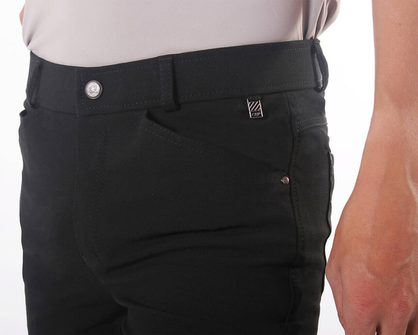 Bryczesy młodzieżowe z lejem silikonowym QHP Filip Junior