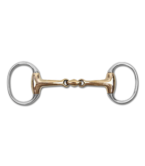 Wędzidło oliwkowe Waldhausen Solid Curpis - podwójnie łamane
