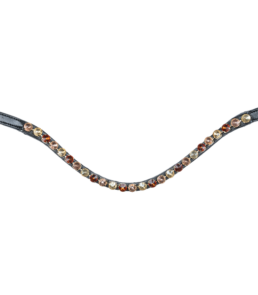 Ogłowie anatomiczne z nachrapnikiem szwedzkim Waldhausen X-Line Goldheart