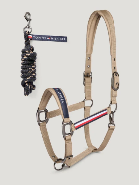 Kantar z uwiązem TOMMY HILFIGER EQUESTRIAN Yale Taupe