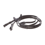 Wodze ogumowane ze stoperami Kavalkade - szerokość 16 mm