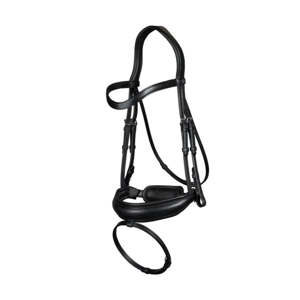 Ogłowie z nachrapnikiem szwedzkim Dy'on Dressage Collection NEDCAM