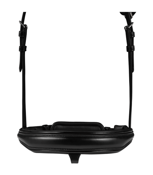 Ogłowie z nachrapnikiem szwedzkim Waldhausen S-Line Blackshine Patent