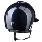Kask jeździecki z szerokim daszkiem KEP Italia Smart Nova Polish Blue
