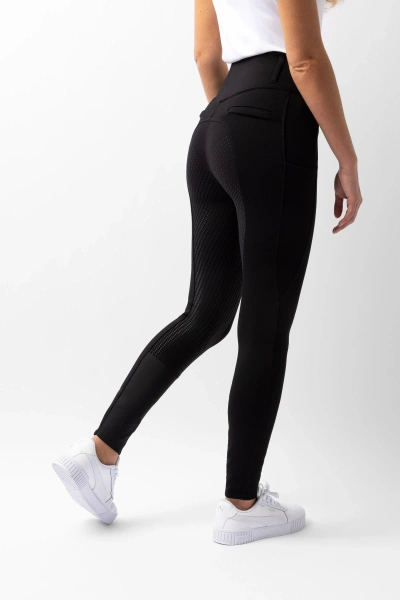 Bryczesy damskie z pełnym lejem silikonowym Horze Mira