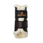 Ochraniacze ujeżdzeniowe z futrem na tylne nogi Kentucky Horsewear Turnout Boots Leather
