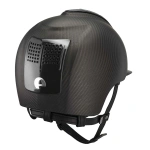 Kask jeździecki KEP Italia E-Light Carbon Matt 3 Black Polish Inserts