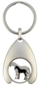 Breloczek z żetonem do koszyka  HR Klacz i źrebię