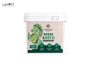 Suplement z MSM i witaminą C wspierający aparat ruchu koni Harmony Horse MSM&Vitamin C