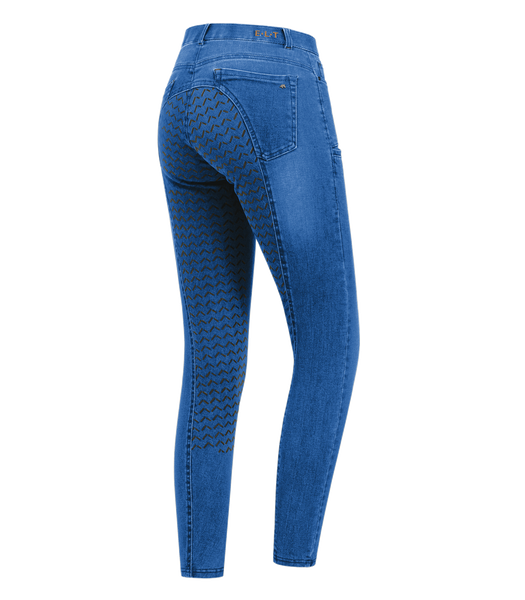 Bryczesy damskie z pełnym lejem silikonowym ELT Luna Jeans