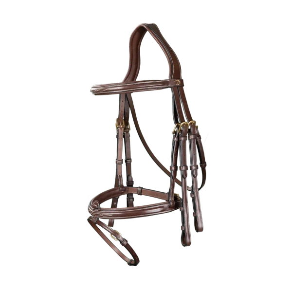 Ogłowie munsztukowe z nachrapnikiem angielskim Dy'on D Collection DYLAAA