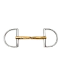 Wędzidło D-ring FAGER Carter Sweet Gold - pojedynczo łamane