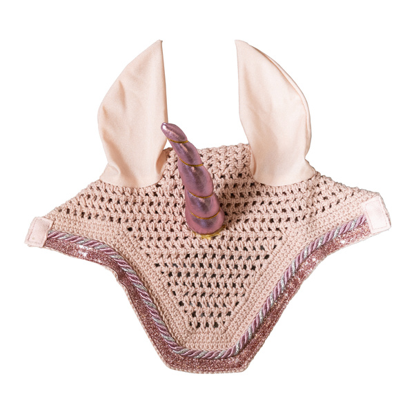 Nauszniki z różowym rogiem jednorożca Kentucky Horsewear Unicorn Glitter