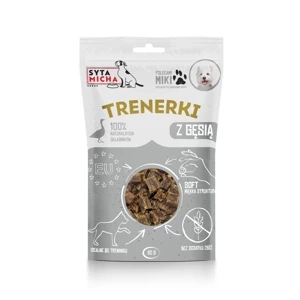 Smaczki dla psa z gęsią Syta Micha Trenerki 80g