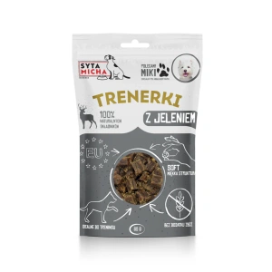 Smaczki dla psa z jeleniem Syta Micha Trenerki 80g