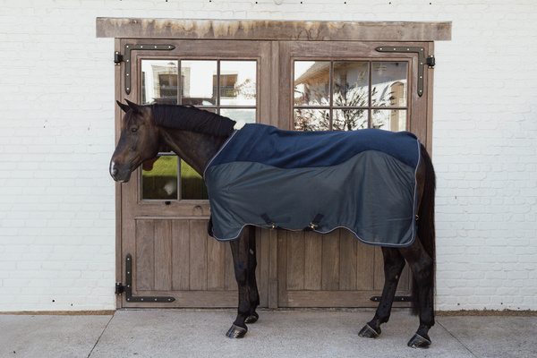 Derka polarowo-siatkowa Kentucky Horsewear Fleece Mesh Cooler Combo