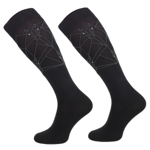 Podkolanówki jeździeckie Comodo Functional Geometric