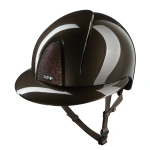 Kask jeździecki z szerokim daszkiem KEP Italia Smart Nova Polish Brown Star Brown