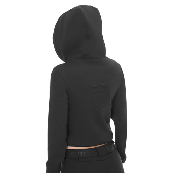 Bluza damska z kapturem Equestro Cropped Hoodie