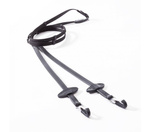 Wodze ogumowane ze stoperami Kavalkade Silent - szerokość 16 mm