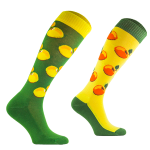 Podkolanówki jeździeckie Comodo Funny Design - Zielone jabłko