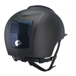 Kask jeździecki KEP Italia E-Light Carbon Matt 3 Blue Inserts