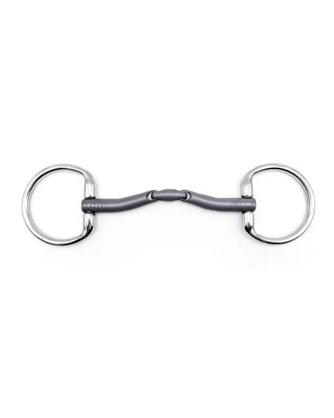 Wędzidło oliwkowe FAGER Mary Titanium Bradoon - podwójnie łamane