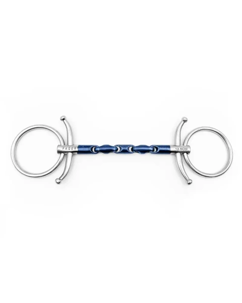 Wędzidło zwykłe z krótkimi wąsami FAGER Walter Sweet Iron - podwójnie łamane