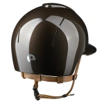 Kask jeździecki z szerokim daszkiem KEP Italia Smart Nova Polish Brown/Beige