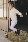 Dziewczęce legginsy jeździeckie z pełnym lejem silikonowym Kentucky Ridingwear Sammy Legging