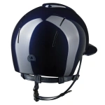 Kask jeździecki z szerokim daszkiem KEP Italia Smart Nova Polish Blue Star Blue