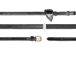 Wodze skórzane z naciągiem gumowym Dy'on D Collection DY05F