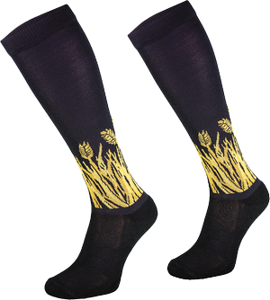 Podkolanówki jeździeckie Comodo Funny Design - Słoma z butów