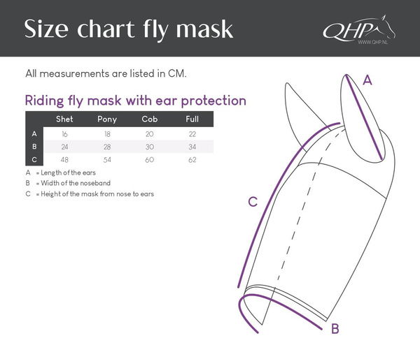 Maska przeciw owadom do jazdy QHP