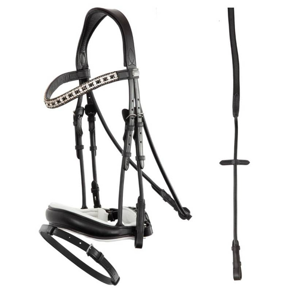 Ogłowie anatomiczne z nachrapnikiem szwedzkim ANKY® Comfort Fit Combined