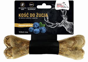 Kość do żucia dla psa Syta Micha Hipoalergiczna Formuła - Jeleń z jagodami