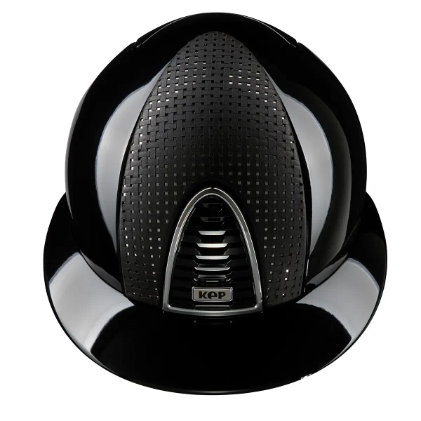 Kask jeździecki z szerokim daszkiem KEP Italia Cromo 2.0 Polish Metal Verona Chrome