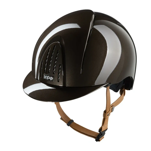 Kask jeździecki KEP Italia Smart Nova Polish Brown/Beige