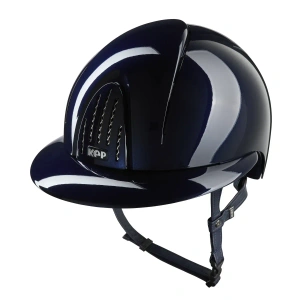 Kask jeździecki z szerokim daszkiem KEP Italia Smart Nova Polish Blue