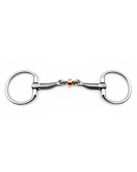 Wędzidło oliwkowe FAGER Jenny Sweet Iron Bradoon - podwójnie łamane