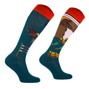 Podkolanówki jeździeckie Comodo Funny Design - Jumping II