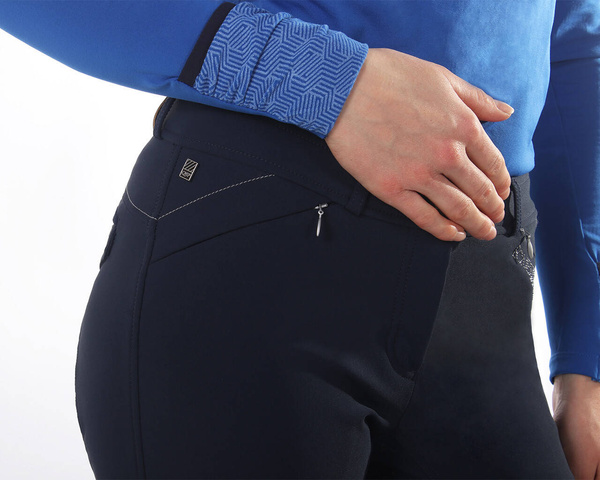 Bryczesy damskie z pełnym lejem silikonowym QHP Scottie - zimowe