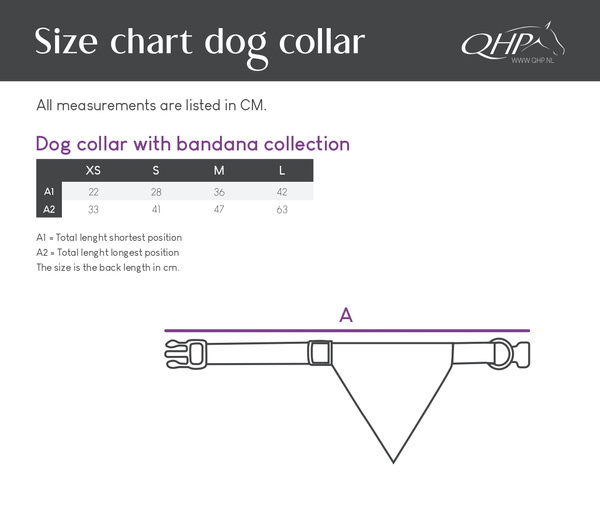 Obroża dla psa z bandaną QHP Collection