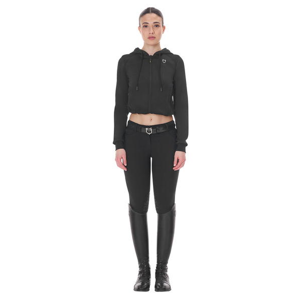 Bluza damska z kapturem Equestro Cropped Hoodie
