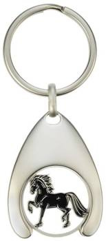 Breloczek z żetonem do koszyka HR Koń fryzyjski