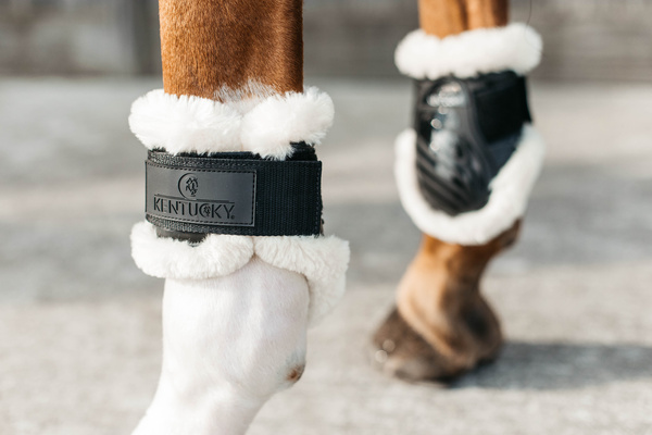 Ochraniacze tylne z futrem Kentucky Horsewear Young Horse TPU