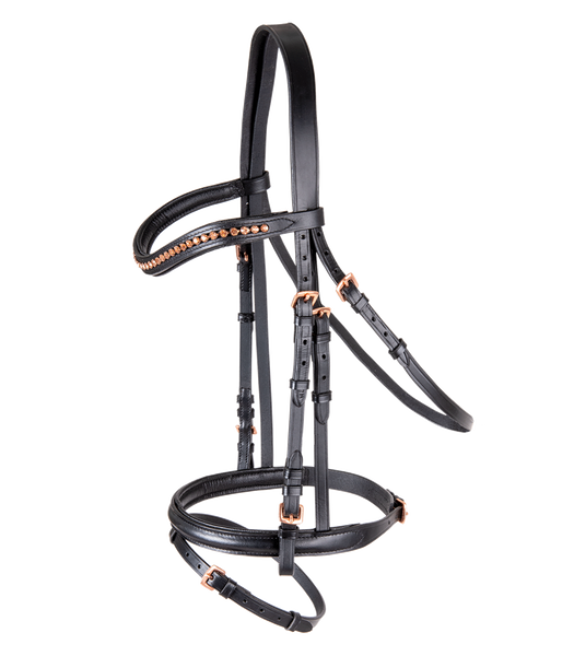 Ogłowie z nachrapnikiem kombinowanym Star Rosemary