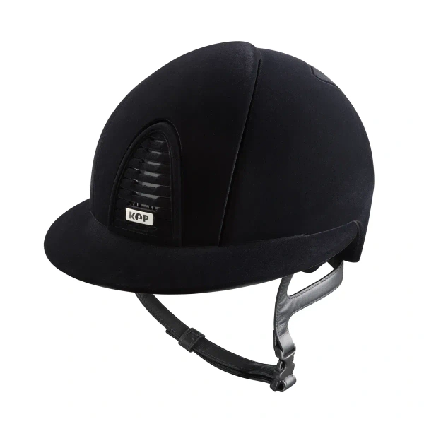 Kask jeździecki z szerokim daszkiem KEP Italia Cromo 2.0 Black Velvet